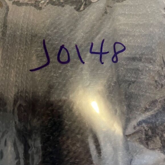 Pam & Gela Wool Alpaca Lamb Leather Cardigan Button Front Zip Back Black Small - Picture 13 of 13